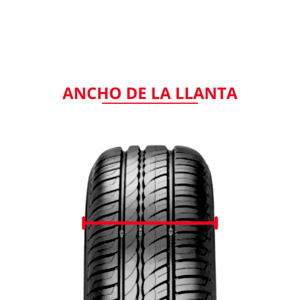 ANCHO DE LA LLANTA