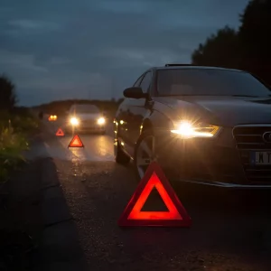 COLOCA TRIANGULOS DE SEGURIDAD